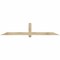 Ekena Millwork Eugene Rough Sawn Timber Gable Bracket, Douglas Fir, 84"W x 17"H x 2"D x 4"F, 5/12 Pitch GBW084X17X0204EUG00RDF - alternate 1